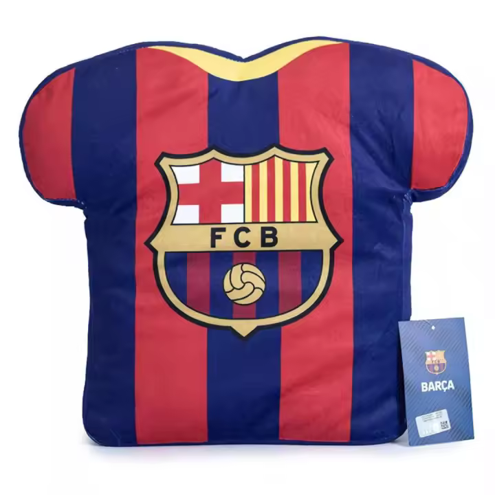 Mozuru Cojín Camiseta Poliéster FC Barcelona – Forma "10" con Relleno de 30 cm - 1