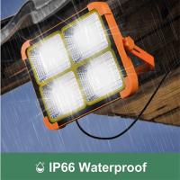 4800W New High Power Rechargeable Solar Outdoor Portable LED Reflector Floodlight Spotlight Construction Light, Emergency Solar Lighting - details 4