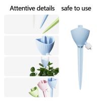 Dispositivo de inserción con pinchos para riego automático de plantas, sistema de control automático de agua con válvula de liberación lenta, sistema de control de riego por goteo con volumen de agua ajustable para plantas, disfrute de sus vacaciones - details 1