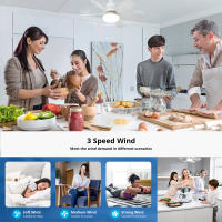 Lámpara De Techo LED 30W Con Control Remoto E27 Para Dormitorio Cocina Sala De Estar Estudio Decoración Del Hogar 85-265V - details 2