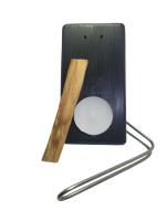 Quemador de Palo Santo de Madera, Soporte de Metal, con Vela de Té, Diseño Rústico (Negro). Lalas Candels. - details 3