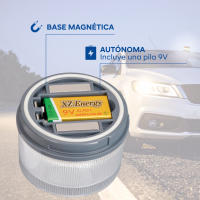 Baliza emergencia V16 Trophy conectada con geolocalizacion DGT 3.0, luz de emergencia homologada, conectada y autorizada por DGT, señal V16 con bateria incluida, conectividad Telefonica , vision 360 grados - details 1