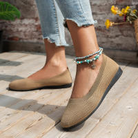 Zapatillas De Ballet Planas Para Mujer Confortables De Tejido Casual Slip on Oficina Barco Talla Grande Mocasines Redondas - details 14