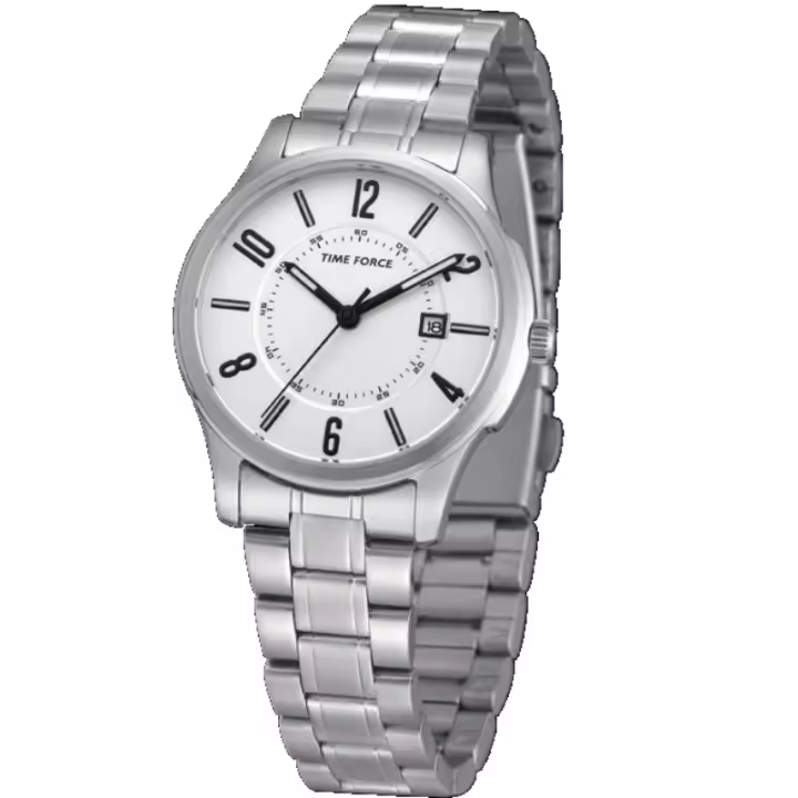 Time Force Tf4009l02m  Reloj Para Para Mujer Color Blanco - 1