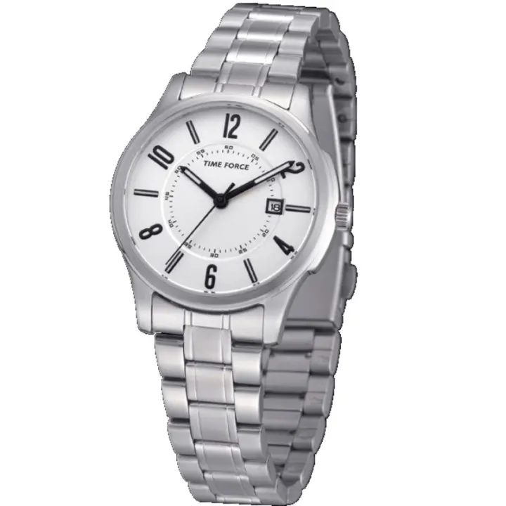 Time Force Tf4009l02m  Reloj Para Para Mujer Color Blanco - 1