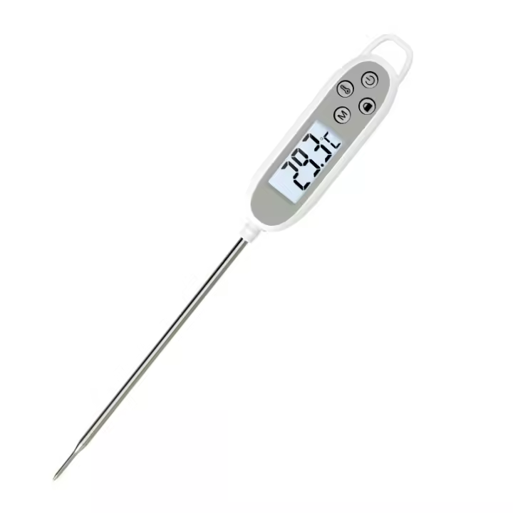 Termómetro Cocina, Termometro Digital Cocina con Sonda Larga, Termometro Alimentos Lectura InstantáNea & Ip65 Resistente Agua Para FreíR, Hornear, Leche (25.5cm) - 1