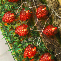 Luces De Fresa 2024 Para Decoración De Hogar Y Fiesta LED Colgantes Modo De Luz Siempre Encendido Para Boda Y Fiesta De Pascua - details 5