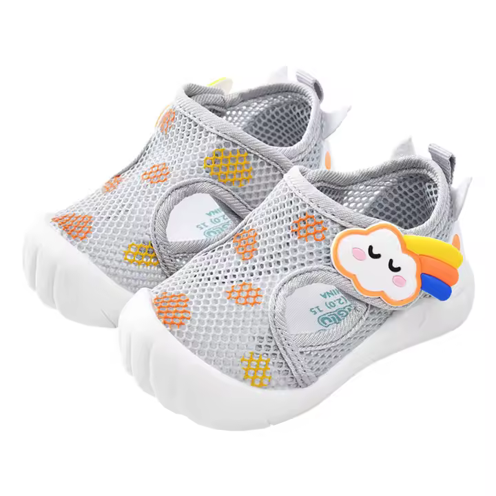 Zapatos De Malla Doble Transpirables Para Bebés Niños Y Niñas Con Suela Suave Y Elástica Antideslizante Para Aprender a Caminar Comodidad Y Estilo En Verano - 1