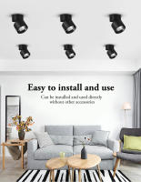 Lámpara De Techo LED Ajustable En 3 Colores 220V 7W-15W Decorativa Para Cocina Y Sala De Estar Iluminación Interior De Casa - details 2
