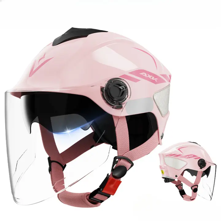 Casco Eléctrico Para Coche Y Motocicleta Verano Con Pantalla Solar Y Luz Universal Para Hombres Y Mujeres Diseño Lindo Y Práctico - 1