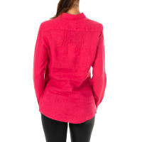 La Martina-Camisa manga larga y cuello de solapa LWC006 para Mujer