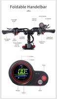 Scooter eléctrico de alto rendimiento Halo Knight T107Pro 60V 6000W 38.4Ah 95KM/H con neumáticos todo terreno, plegable para adultos. - details 9