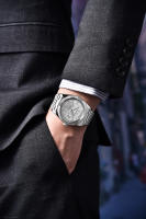 Reloj De Pulsera Mecánico PAGANI DESIGN DD40 Para Hombre Oro Rosa Lujo Cristal De Zafiro AR Resistente Al Agua Con Fecha Y Semana - details 11