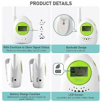 Wireless Audio Baby Monitor One-way Communication Max. 100m Transmission Range Crying Activated With Indicator Lights Battery Powered - details 2