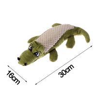 Juguete Para Perros De Lino Y Peluche Crocodilo Juguetes Masticables Con Ruido Para Limpieza De Dientes Juguetes Interactivos Resistentes Para Mascotas - details 1