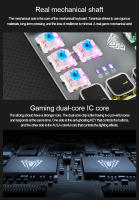 Teclado Mecánico AULA F2088 Punk Keycap Retro 104 Teclas Con Perilla RGB Retroiluminación Teclado De Juegos Con Anti-ghosting Y Soporte Para Muñeca - details 6