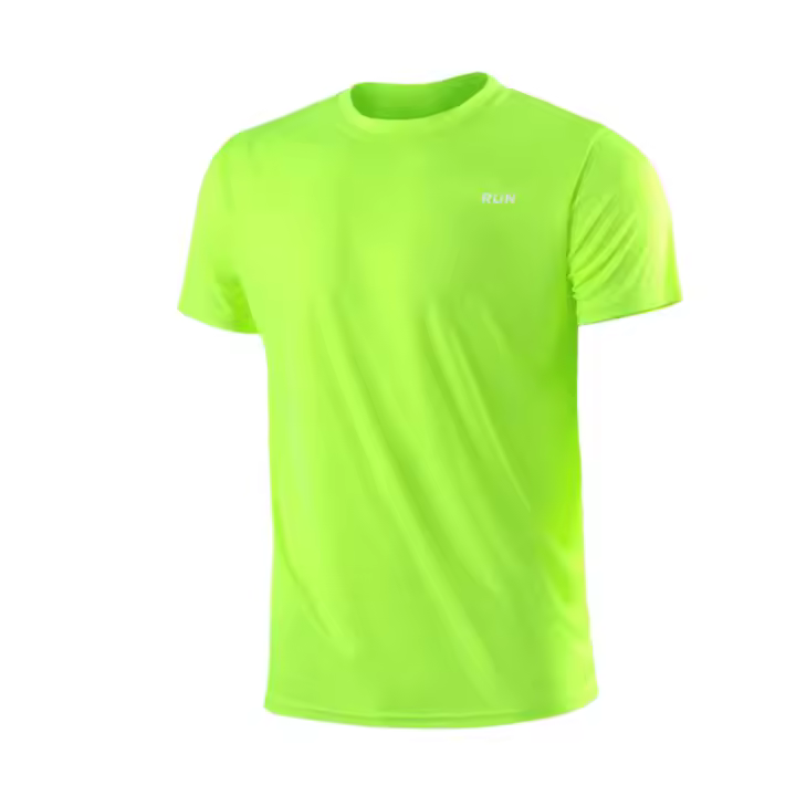 Camiseta De Hombre Verano Seda Helada Manga Corta Secado Rápido Transpirable Protección Solar Para Correr Exterior - 1