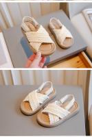 Sandalias De Moda Para Niñas 2024 Suaves Y Éticas Con Plataforma Versátil Zapatos De Princesa Transpirables Y Antideslizantes Para Verano Tallas Para Niñas De 1-12 Años - details 5