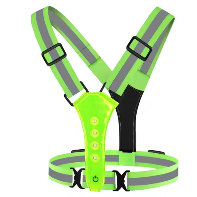 Chaleco Reflectant LED Para Cycling, Scooter Eléctrico, Para Churidad, Intermitent, Recargable Por USB - 1