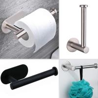 Soporte De Papel Toalla Para Baño Sin Perforar Dispensador De Tissue Acero Inoxidable Almacenamiento De Toallas Y Papel De Cocina Accesorios Para La Casa - details 2