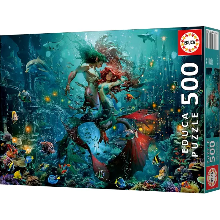 Educa - Puzzle de 500 Piezas para Adultos | Atlantis. Incluye Pegamento Fix Puzzle. Medidas: 48 x 34 cm. A Partir de 11 años - 1