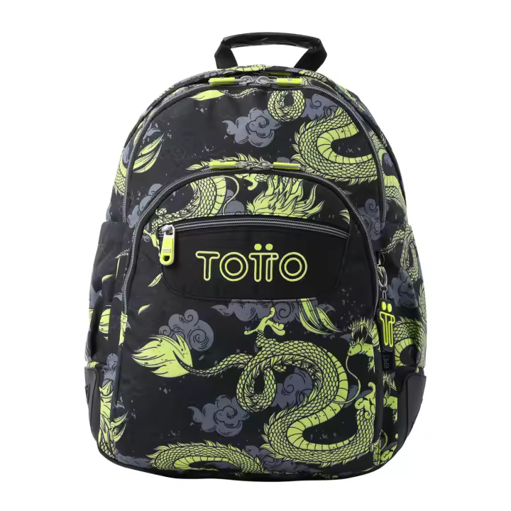 Totto Mochila escolar  Rayol  -Dimensiones:33 x 44 x 13.5 cm-Material: Poliester reciclado - 1