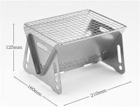 Parrillas de Maple inoxidable plegable para barbacoa, Horno, Estua portátil para Viajes al Aire Libre, mini Estua de barbacoa para picnics y Camping, Estua de Carbón - details 2