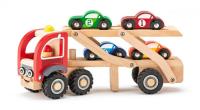 Camion de Madera con Cochesde madera y ruedas de goma  Woody - details 1