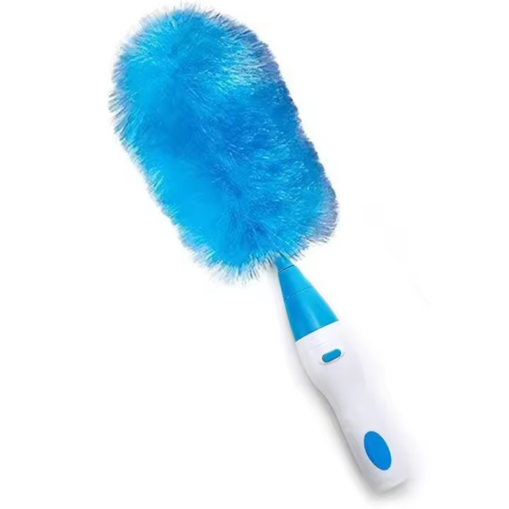 Perfect Items S.L. Plumero Giratorio para Limpieza, Cerdas Electrostáticas, Quitar Polvo, Ventilador de Techo, Persianas, Mini Plumero, Pelo de Mascotas, Telarañas, Zócalos - 1