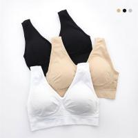 Sujetador De Deporte Para Mujer De Tallas Grandes Con Push-up Inalámbrico Y Shockproof Transpirable Con Tirantes Anchos - details 0