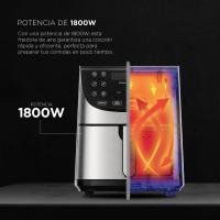 MasterPro ROCKET 700 - Freidora de Aire 1800W 7L - 12 Programas - Pantalla LED Táctil - Temperatura Ajustable - Recetario Online - Fácil Limpieza - details 6