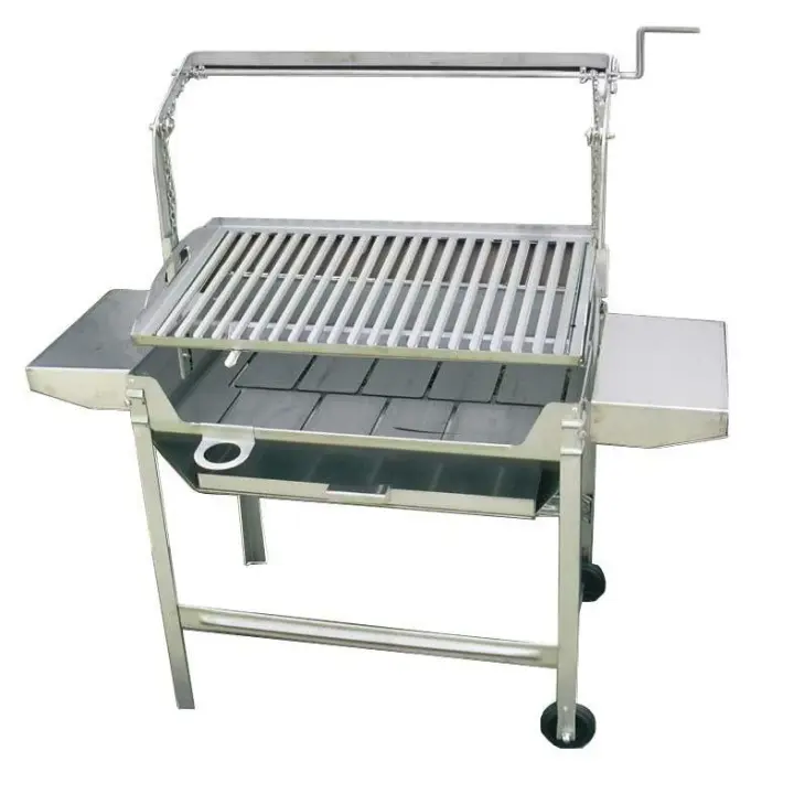 Baluja Barbacoa Todo en Acero Inoxidable Graduable en Altura Mod. 720 - 1