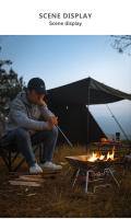 CAMPINGMOON Pipa De Viento Desmontable Para Acampar Al Aire Libre Con Bolsa De Almacenamiento Para Transporte Conveniente MS-43 - details 7