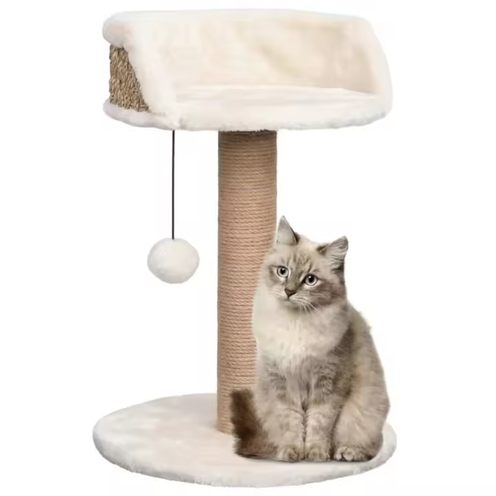 vidaXL ÁRBOL PARA GATOS CON POSTE RASCADOR HIERBA MARINA 49 CM - 1