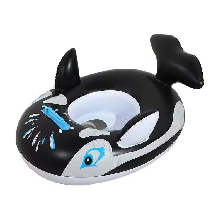 Anillo de Nación de Ballena, flotador de piscina para niños, anillo de Nación inflable plegable, juegos de Playa y piscina de Verano para niños - 1