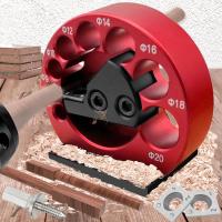 Kit De Herramienta Para Perforar Astillas 8 Agujeros Con Hojas De Carburo Para Carpintería Herramienta Auxiliar De Banda Eléctrica Para Perforar Varillas Redondas De Madera - details 0
