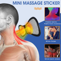 Masajeador De Cuello Inteligente EMS Mini Estimulador Portátil Para Cuello Y Espalda Con Parche De Gel Adhesivo Delgado - details 2