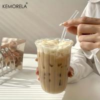 4/6PCS Vaso De Cocktail Transparente Con Rayas Verticales Para Café Latte Jugo Agua Whiskey Vidrio Ecológico Para El Hogar - details 3