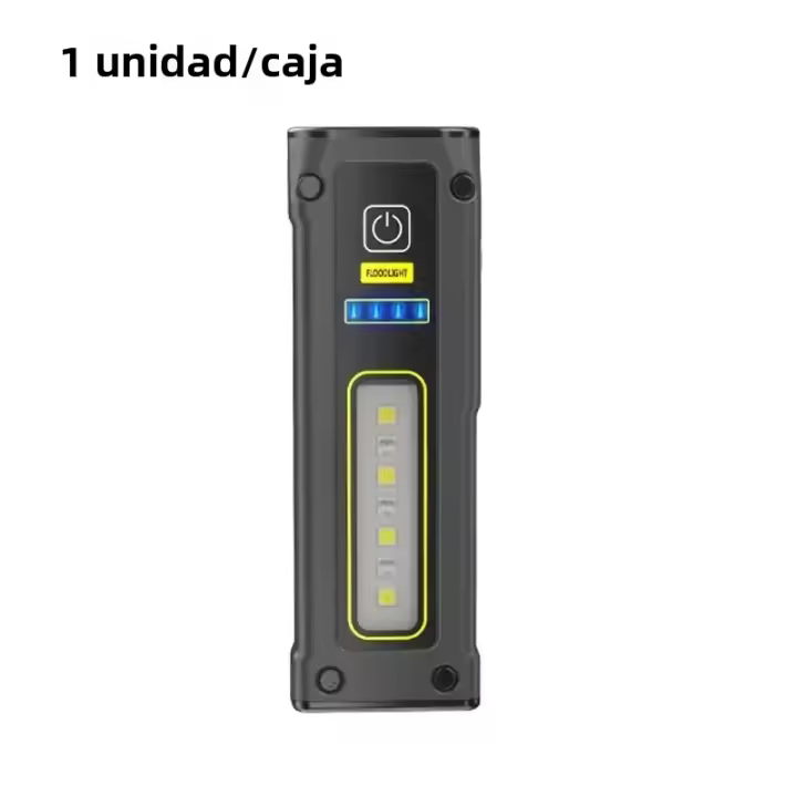 Linterna De Emergencia LED Super Brillante Con Fuente De Trabajo Y Magnete Alarma SOS Billetera Luz De Mano Impermeable Y Cargador De Batería - 1