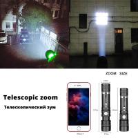 Linterna LED De Alta Potencia Zoomable Para Camping Impermeable 4 Modos De Iluminación Multi Función Cargador USB T6 Lámpara De Bolas De Aleación De Aluminio - details 3