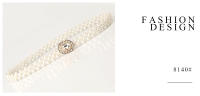 Cinturón decorativo de perlas para mujer - Estilo coreano con strass, ajustable para vestidos y looks dulces - details 9