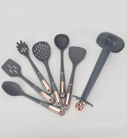 Utensilios De Cocina De Silicona Antiadherente Herramientas De Cocina Modernas Resistentes Al Calor Con Pátina Dorada - details 13