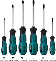 Juego de 6 dethornilladores magnéticos de Chrome vanadio de alta resistencia con 3 Puntas Planas Y 3 Puntas Phillips, con estuches - details 2