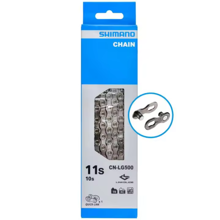 SHIMANO | Cadena LG500 Linkglide 10-11v 116 Eslabones - La cadena LINKGLIDE LG500 ofrece un cambio suave y decisivo con transmisiones LINKGLIDE de 10/11 velocidades y HYPERGLIDE de 11 - 1
