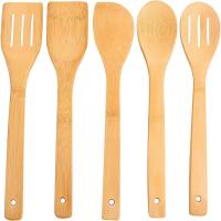 Kit utensilios de cocina madera 5 piezas de Gadgets Cocina con soporte Cucharas de madera para cocinar Kitchen gadgets Juego utensilios de cocina Paleta Antiadherentes Cucharas madera cocina,M2 Tec - details 2