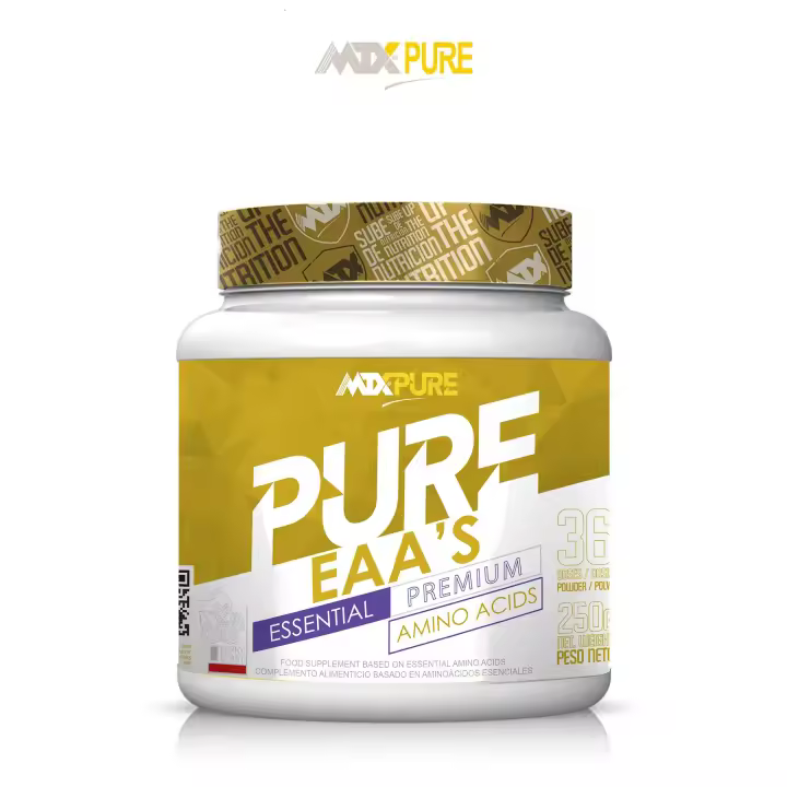 EAA´s  by MTX PURE - 250g  - Aminoácidos Esenciales PREMIUM de calidad farmacéutica en polvo aromatizados con fruta natural y deliciosos sabores. - 1