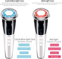 Masajeador Facial Instrumento Multifuncional con Frío Calor Roja y Azul para Antiarrugas, Anti-envejecimiento, Limpieza Profunda, Cuidado Facial - details 3