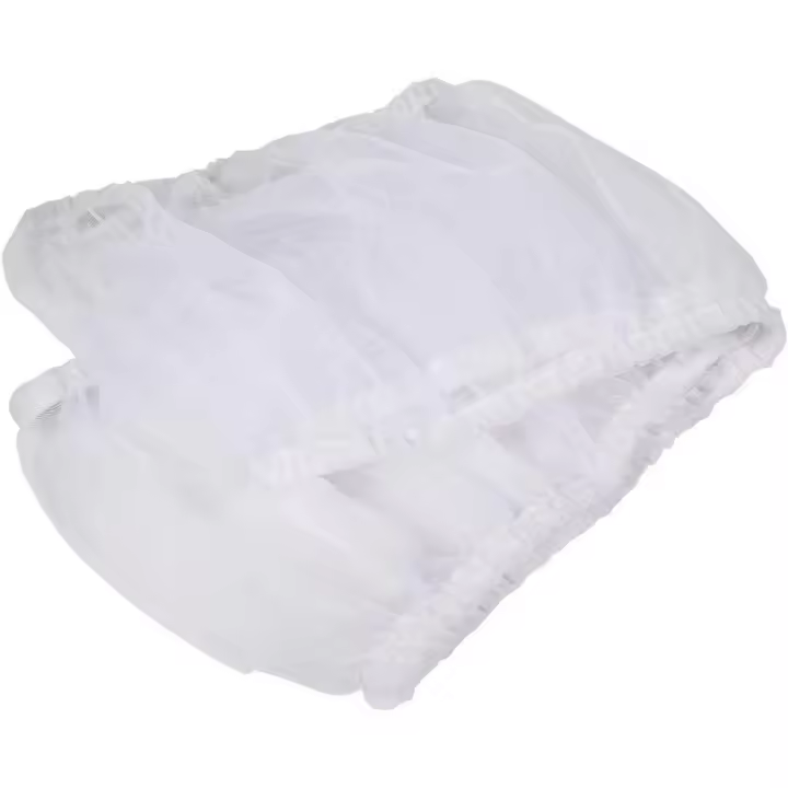 Catcher de gran tamaño protector de Semillas en ventilado de pájaro Comida Catcher jaula de Pájaros cubierta, para Budgies para Parrot (Blanco) - 1