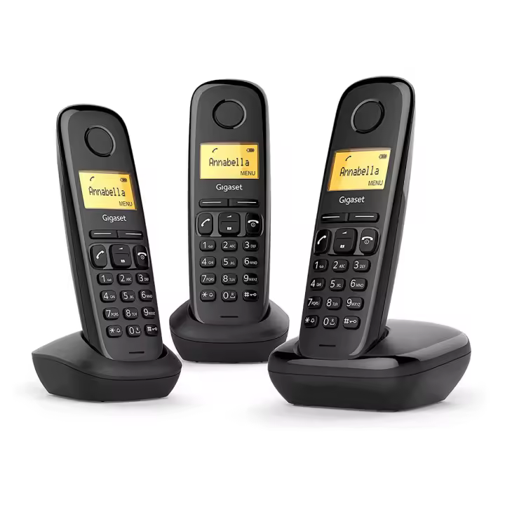 Teléfono Inalámbrico Gigaset A170 Trio Negro (Black) - 1