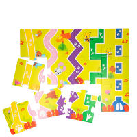 Puzzle interactivo Montessori Lisciani con animales de granja de madera y casitas de cartón para guardarlos, 27 piezas - details 2